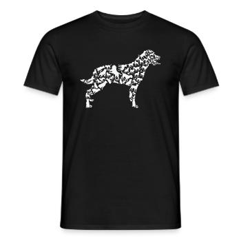 Rottweiler Chien Maman Rottweiler Papa - T-shirt homme - noir - Devant - AI Model Male 178 light (178cm)