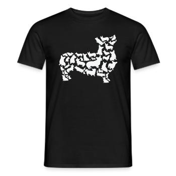Pembroke Welsh Corgi Dog Mom Pembroke Welsh Corgi - Men's T-Shirt - black - Front - AI Model Male 178 light (178cm)