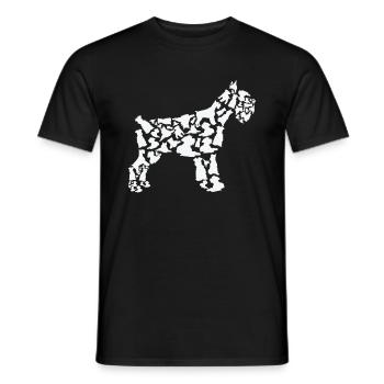 Miniature Schnauzer Mom Miniature Schnauzer Dad - Men's T-Shirt - black - Front - AI Model Male 178 light (178cm)