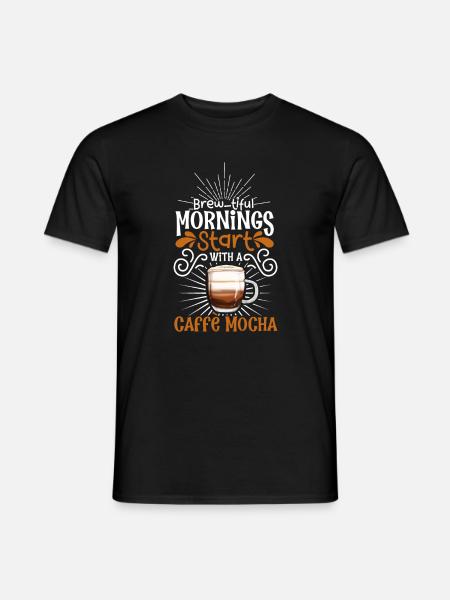 Bonjour avec caffè moka - T-shirt homme - noir