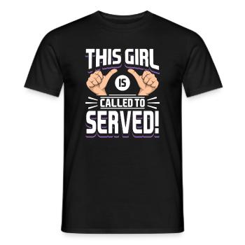 Mormonen LDS Missionar Dieses Mädchen ist berufen - Männer T-Shirt - Schwarz - Vorne - AI Model Male 178 light (178cm)