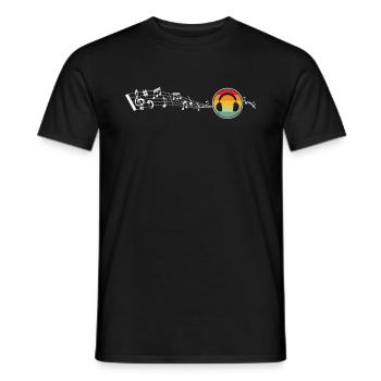 Music Make Music Singer Playing Music DJ Music - Men's T-Shirt - black - Front - AI Model Male 178 light (178cm)