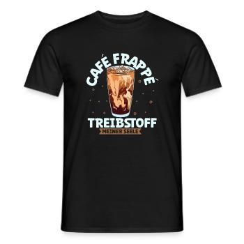 Mein Treibstoff ist Café Frappé - Männer T-Shirt - Schwarz - Vorne - AI Model Male 178 light (178cm)
