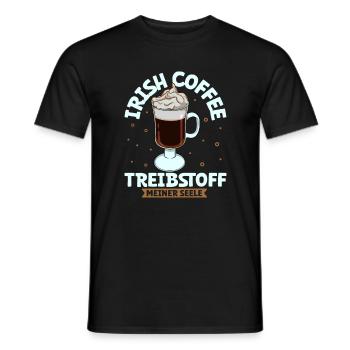 Mein Treibstoff ist Irish Coffee - Männer T-Shirt - Schwarz - Vorne - AI Model Male 178 light (178cm)
