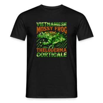 Vietnamese Moss Frog - Men's T-Shirt - black - Front - AI Model Male 178 light (178cm)
