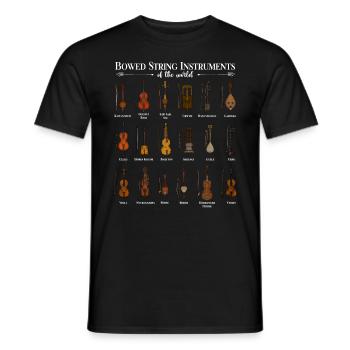 Divers instruments à cordes - T-shirt homme - noir - Devant - AI Model Male 178 light (178cm)