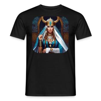 Trotse Vikingen in Germania Shieldmaiden - Heren T-shirt - zwart - Voor - AI Model Male 178 light (178cm)