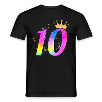 10. Geburtstag Geschenkidee Für 10 Jahre Alt - Männer T-Shirt - Schwarz - Vorne - AI Model Male 178 light (178cm)