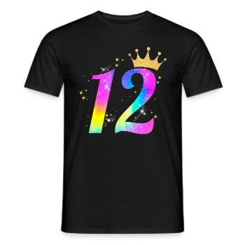 12. Geburtstag Geschenkidee Für 12 Jahre Alt - Männer T-Shirt - Schwarz - Vorne - AI Model Male 178 light (178cm)
