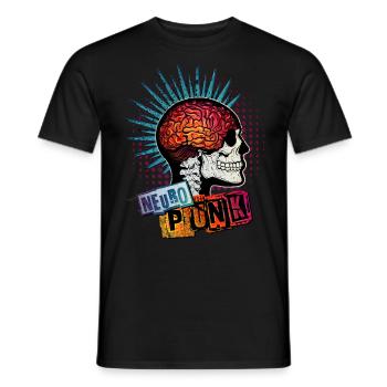 ADHD = NEUROPUNK (simple print) - Men's T-Shirt - black - Front - AI Model Male 178 light (178cm)