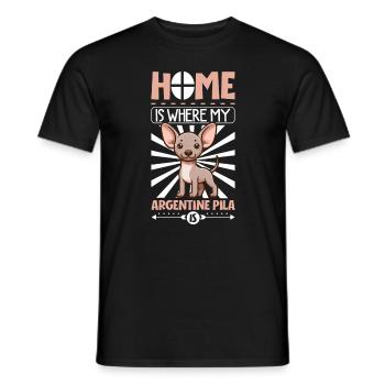 Home - Argentine Pila - Men's T-Shirt - black - Front - AI Model Male 178 light (178cm)