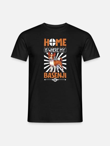 Home - Basenji - Men's T-Shirt - black