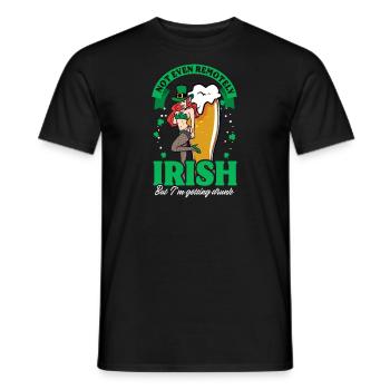 Drôle de Saint-Patrick, même pas irlandais - T-shirt homme - noir - Devant - AI Model Male 178 light (178cm)