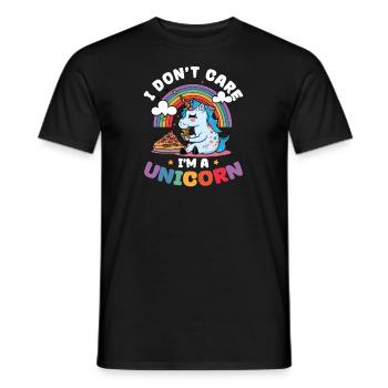 Licorne Soins Je suis une licorne - T-shirt homme - noir - Devant - AI Model Male 178 light (178cm)