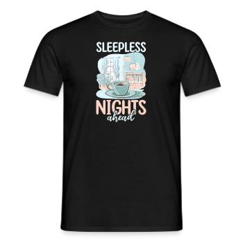 Schlaflose Nächte für den zukünftigen Vater - Männer T-Shirt - Schwarz - Vorne - AI Model Male 178 light (178cm)