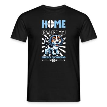 Accueil - Bluetick Coonhound - T-shirt homme - noir - Devant - AI Model Male 178 light (178cm)