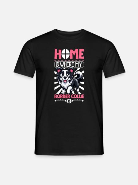 Home - Border Collie - Men's T-Shirt - black