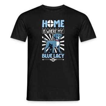Accueil - Blue Lacy - T-shirt homme - noir - Devant - AI Model Male 178 light (178cm)