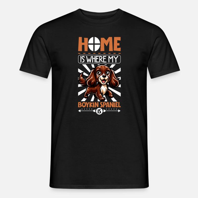 Zuhause - Boykin Spaniel - Männer T-Shirt - Schwarz