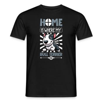 Accueil - Bull Terrier - T-shirt homme - noir - Devant - AI Model Male 178 light (178cm)