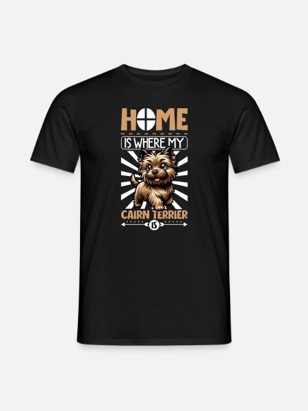 Home - Cairn Terrier - Men's T-Shirt - black