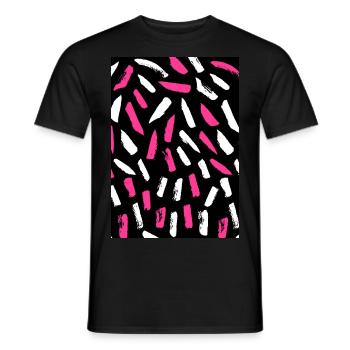 Wachs-Modell - Männer T-Shirt - Schwarz - Vorne - AI Model Male 178 light (178cm)