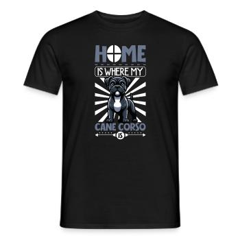 Home - Cane Corso - Men's T-Shirt - black - Front - AI Model Male 178 light (178cm)