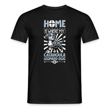 Accueil - Louisiana Catahoula Leopard Dog - T-shirt homme - noir - Devant - AI Model Male 178 light (178cm)