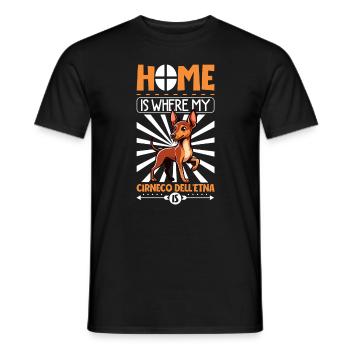 Accueil - Cirneco dell’Etna - T-shirt homme - noir - Devant - AI Model Male 178 light (178cm)