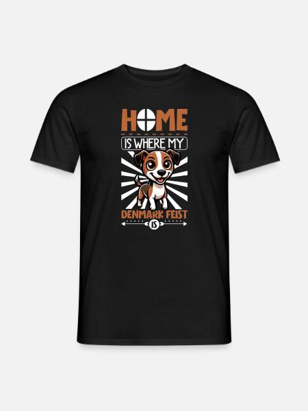 Zuhause - Denmark Feist - Männer T-Shirt - Schwarz