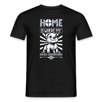 Accueil - Dogue Argentino - T-shirt homme - noir - Devant - AI Model Male 178 light (178cm)
