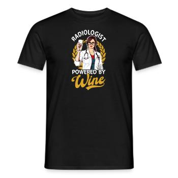 Radiologe Radiologe nach Wein - Männer T-Shirt - Schwarz - Vorne - AI Model Male 178 light (178cm)