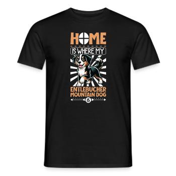 Accueil - Entlebucher Mountain Dog - T-shirt homme - noir - Devant - AI Model Male 178 light (178cm)