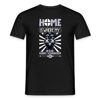 Accueil - Schnauzer géant - T-shirt homme - noir - Devant - AI Model Male 178 light (178cm)