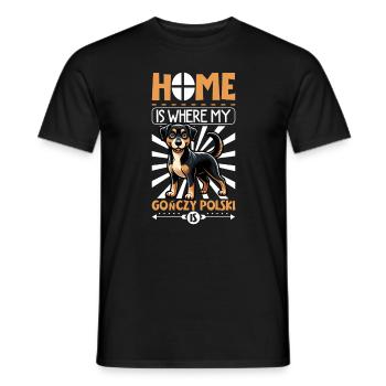 Zuhause - Gonczy Polski - Männer T-Shirt - Schwarz - Vorne - AI Model Male 178 light (178cm)