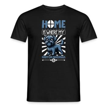 Accueil - Griffon Nivernais - T-shirt homme - noir - Devant - AI Model Male 178 light (178cm)