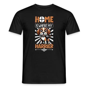 Zuhause - Harrier - Männer T-Shirt - Schwarz - Vorne - AI Model Male 178 light (178cm)