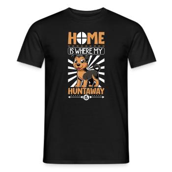 Home - Huntaway - Men's T-Shirt - black - Front - AI Model Male 178 light (178cm)