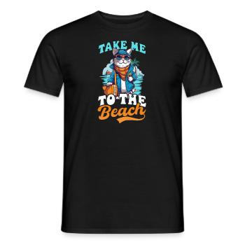 Summer Vacation Take Me To The Beach - Men's T-Shirt - black - Front - AI Model Male 178 light (178cm)