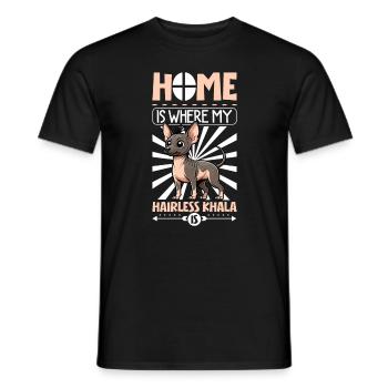 Home - Hairless Khala - Men's T-Shirt - black - Front - AI Model Male 178 light (178cm)