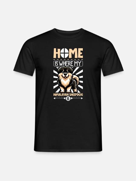 Home - Himalayan Shepherd Dog - Men's T-Shirt - black