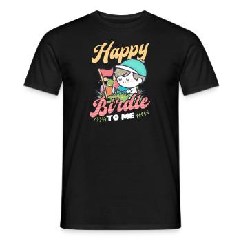 Golf Ostern Happy Birdie für mich - Männer T-Shirt - Schwarz - Vorne - AI Model Male 178 light (178cm)