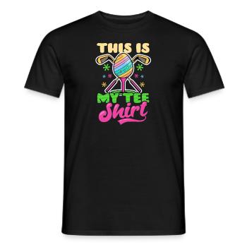 Golf Ostern Das ist mein Tee - Männer T-Shirt - Schwarz - Vorne - AI Model Male 178 light (178cm)