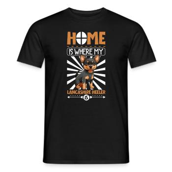 Home - Lancashire Heeler - Men's T-Shirt - black - Front - AI Model Male 178 light (178cm)