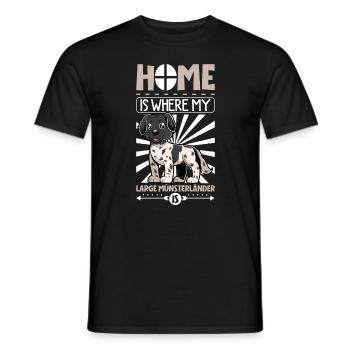 Page d’accueil - Großer Münsterländer - T-shirt homme - noir - Devant - AI Model Male 178 light (178cm)