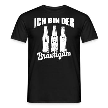 JGA Ich Bin Der Bräutigam Junggesellenabschied - Männer T-Shirt - Schwarz - Vorne - AI Model Male 178 light (178cm)