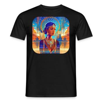 Chaman fantastique mystique avec attrape-rêves - T-shirt homme - noir - Devant - AI Model Male 178 light (178cm)