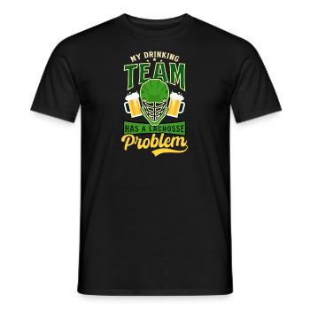 L’équipe de crosse de la Saint-Patrick a un problème de crosse - T-shirt homme - noir - Devant - AI Model Male 178 light (178cm)