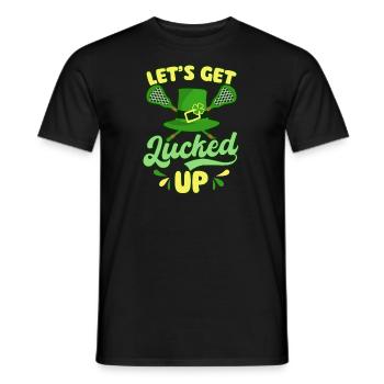 Crosse Fête de la Saint-Patrick Ayez de la chance - T-shirt homme - noir - Devant - AI Model Male 178 light (178cm)