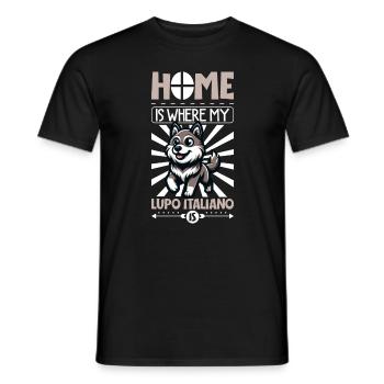 Home - Lupo Italiano - Men's T-Shirt - black - Front - AI Model Male 178 light (178cm)